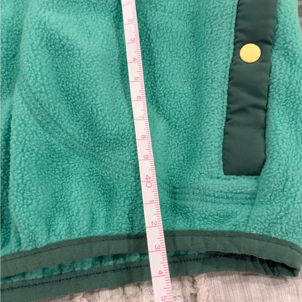 Girls Old Navy Teal Fleece‎ Snap Button Sweatshirt Size L 10–12